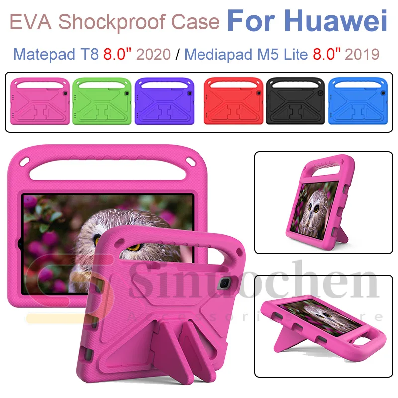 Детский безопасный противоударный чехол-подставка для планшета Huawei Matepad T8 8,0 дюймов Mediapad M5 Lite 8,0 EVA портативный ручной держатель
Детский безопасный противоударный чехол-подставка для планшета Huawei Matepad T8 8,0 дюймов Mediapad M5 Lite 8,0 EVA портативный ручной держатель
