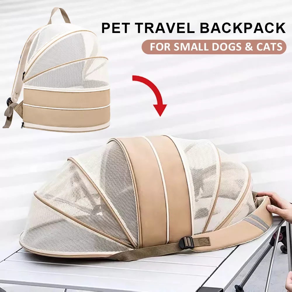 

Pet Carrier Backpack Bag for Small Dogs Cats Puppy Kitty Transparent Expandable Breathable Walking Outdoor Travel Products Items