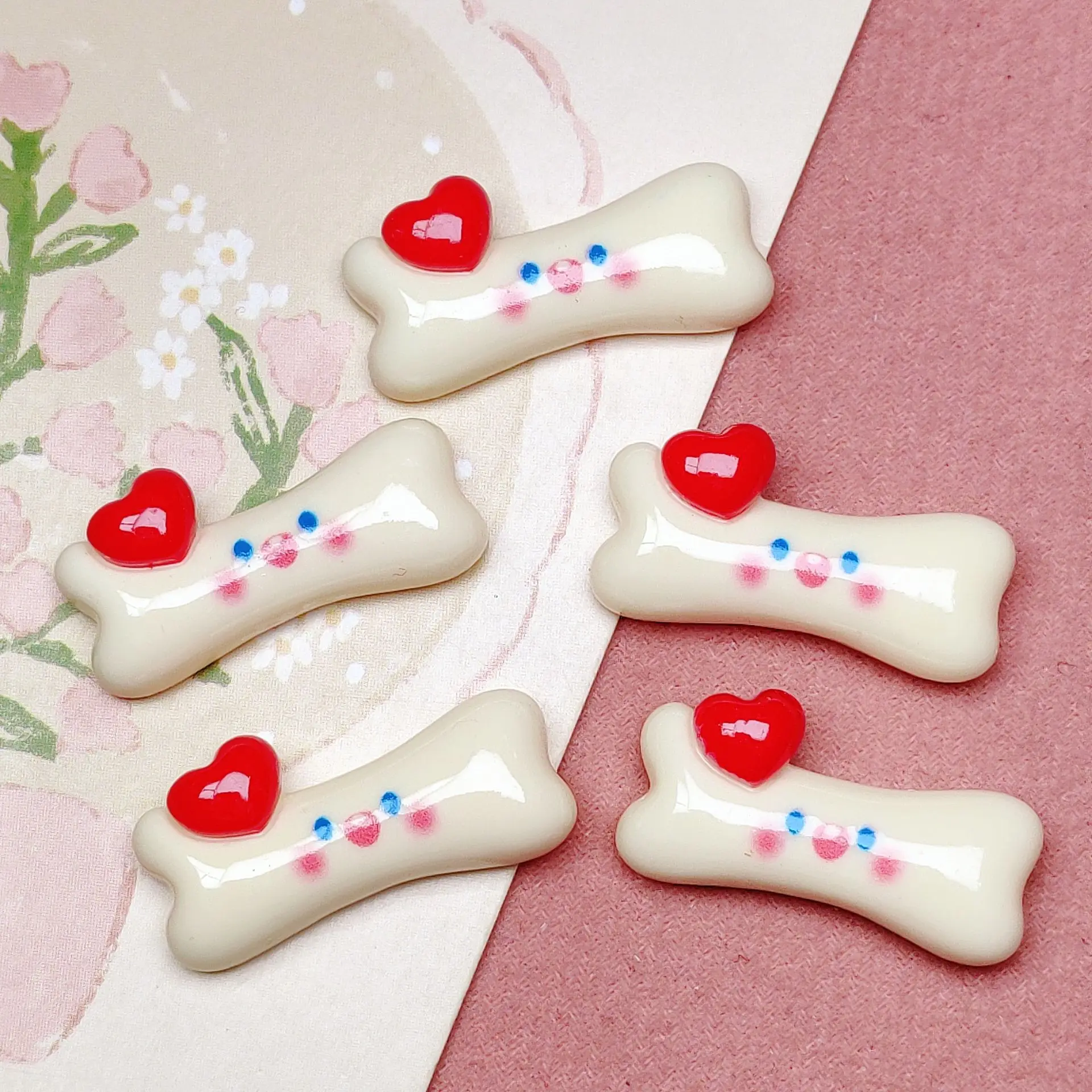 10 Pcs New Bright Face, Love, Smiling Face, Dog Bone Diy Jewellery Hairpin Decorate Accessories Craft 014
10 Pcs New Bright Face, Love, Smiling Face, Dog Bone Diy Jewellery Hairpin Decorate Accessories Craft 014