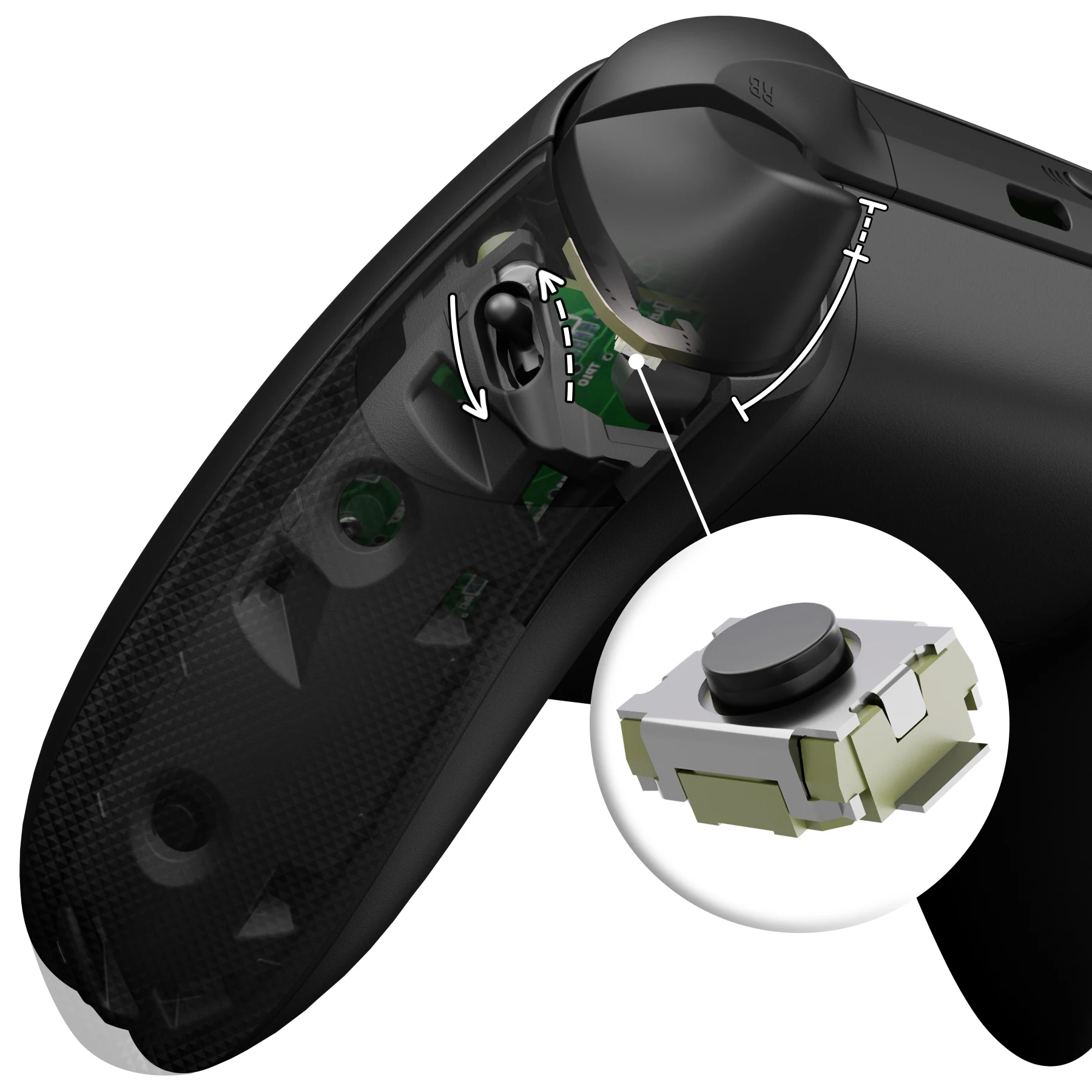Turn to Clicky Version Replacement Clicky Kit for Xbox Series X/S Controller eXtremeRate Flexor Trigger Stopper Side Rail Grips
Turn to Clicky Version Replacement Clicky Kit for Xbox Series X/S Controller eXtremeRate Flexor Trigger Stopper Side Rail Grips