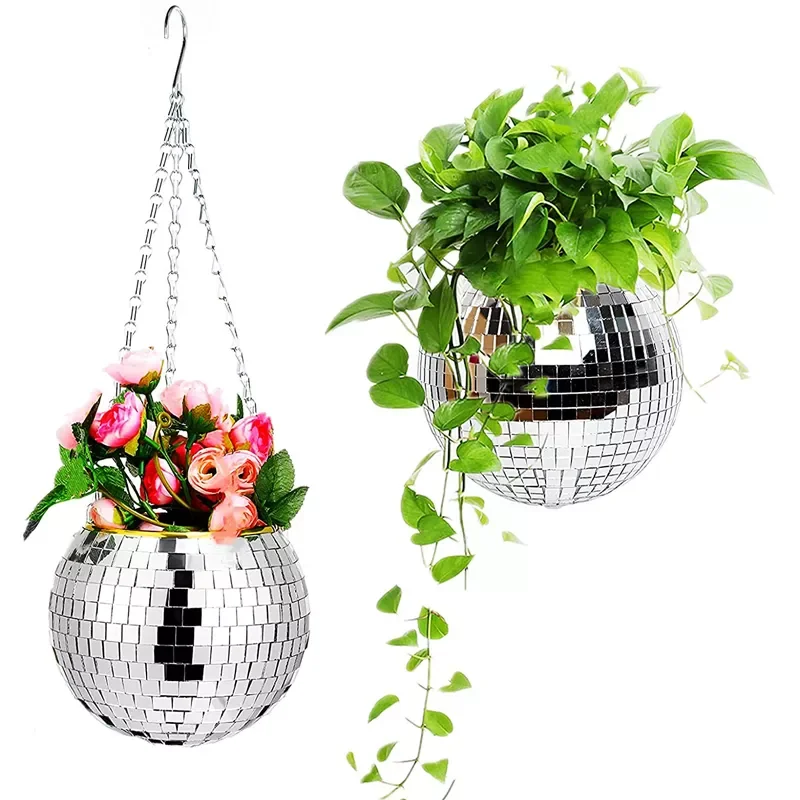 5 Colors Christmas Decor Disco Ball Planter Vase Wall Hanging Planter Pot Flower Pots Rope Hanging Flowerpot Balcony Home Decor
5 Colors Christmas Decor Disco Ball Planter Vase Wall Hanging Planter Pot Flower Pots Rope Hanging Flowerpot Balcony Home Decor