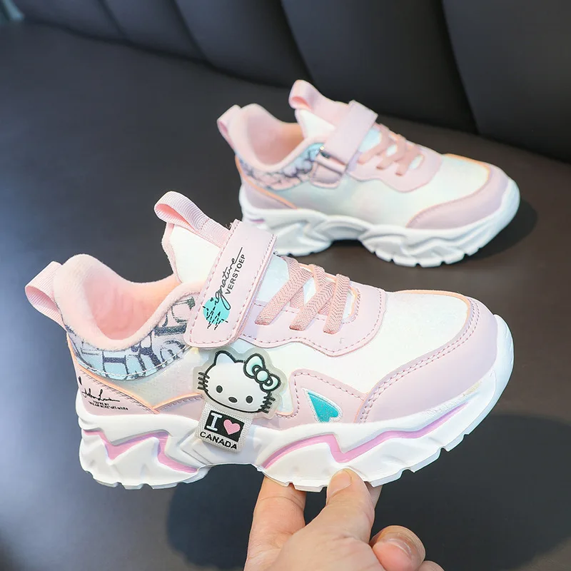 Anime Hello kitty peripheral children's shoes leather sports shoes cute Hello kitty breathable dad shoes children birthday gift
Anime Hello kitty peripheral children's shoes leather sports shoes cute Hello kitty breathable dad shoes children birthday gift