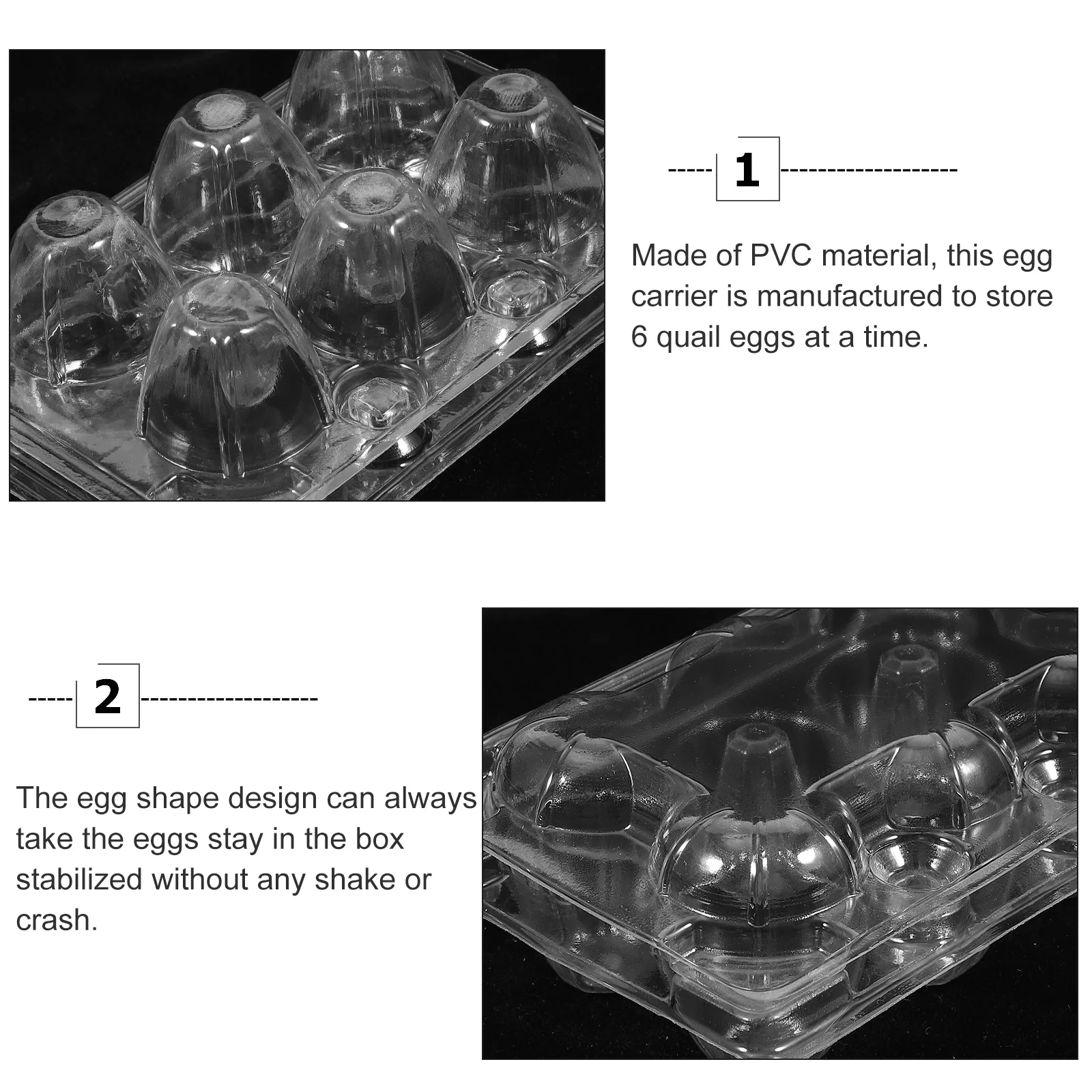 Egg Quail Cartons 50Pack Plastic Carton Box Clear Bulk Reusable Grid Storage Carriage Holder Refrigerator Mini Container
Egg Quail Cartons 50Pack Plastic Carton Box Clear Bulk Reusable Grid Storage Carriage Holder Refrigerator Mini Container