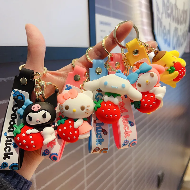 Anime Sanrio Kuromi Hello Kitty Melody Accessories Keychain Cute Strawberry Doll Doll Phone Charms Key Rings Girlfriend Bag Gift
Anime Sanrio Kuromi Hello Kitty Melody Accessories Keychain Cute Strawberry Doll Doll Phone Charms Key Rings Girlfriend Bag Gift