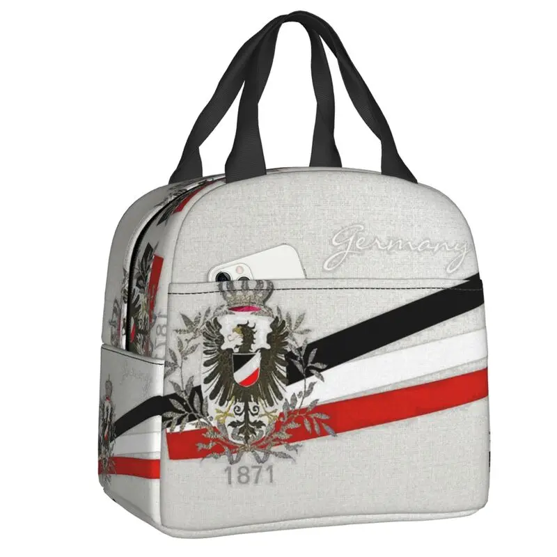 German Empire Eagle 1871 With Flag Lunch Boxes Emblem National Flag Cooler Thermal Food Insulated Lunch Bag School Children
German Empire Eagle 1871 With Flag Lunch Boxes Emblem National Flag Cooler Thermal Food Insulated Lunch Bag School Children