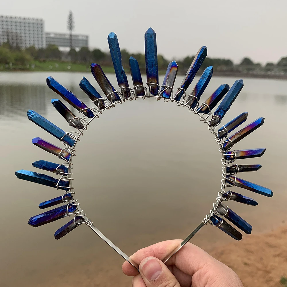 Quartz Crystal Crown Hair Clip Healing Wands Mermaid Bridal Hair Accessories Abundance Luck Fairy Earth Element Energy Headpiece
Quartz Crystal Crown Hair Clip Healing Wands Mermaid Bridal Hair Accessories Abundance Luck Fairy Earth Element Energy Headpiece