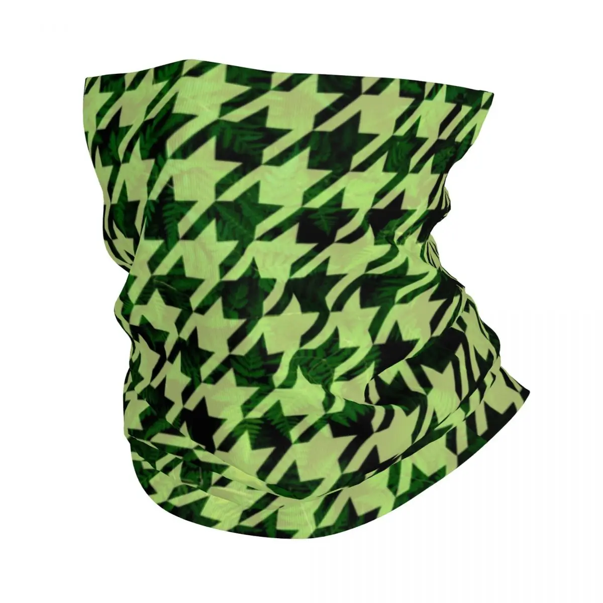 

Зеленая «гусиная лапка» Бандана с тропическими листьями Шейная гетра ветрозащитный шарф для лица для мужчин и женщин популярная повязка на голову трубчатая Балаклава