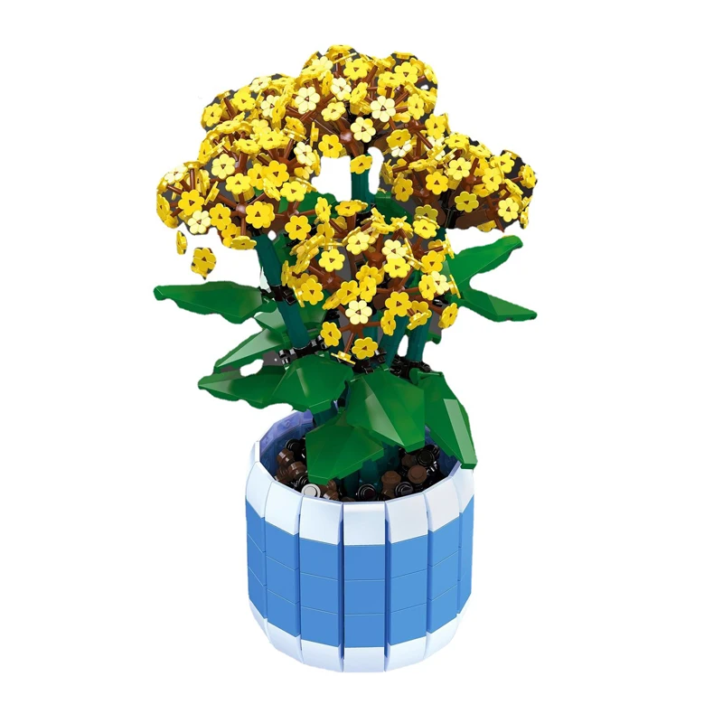 City Creative Flower Pot Potted Jonquil Balcony Indoor Decoration Building Blocks Bricks Toys Girl Christmas Gifts
City Creative Flower Pot Potted Jonquil Balcony Indoor Decoration Building Blocks Bricks Toys Girl Christmas Gifts