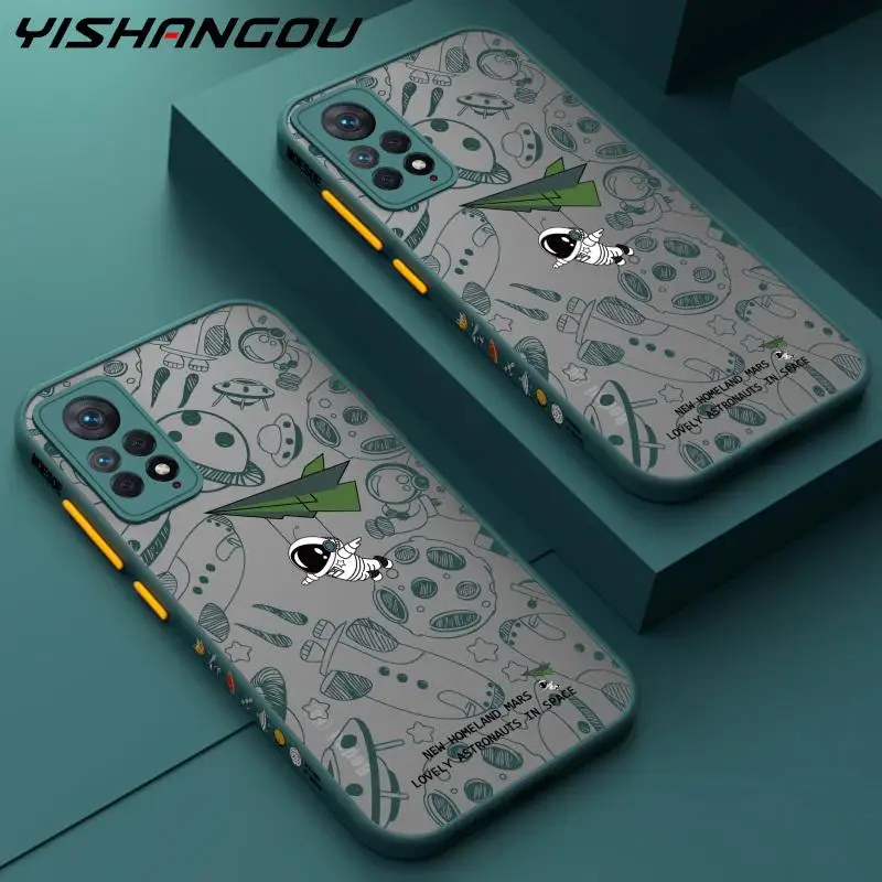 Space Astronaut Matte Case For Xiaomi Redmi Note 11 10 9 Pro 11s 10s 9s 11E Mi 11T 10T 11 Lite 5G NE Poco F3 X3 M3 Pro 5G Cover
Space Astronaut Matte Case For Xiaomi Redmi Note 11 10 9 Pro 11s 10s 9s 11E Mi 11T 10T 11 Lite 5G NE Poco F3 X3 M3 Pro 5G Cover