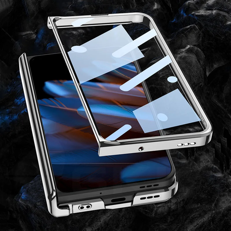 GKK Case For OPPO Find N2 5G Case Luxury Plating Magnetic Hinge Holder Plastic Hard Cover For OPPO Find N2 With Outer Glass Film
GKK Case For OPPO Find N2 5G Case Luxury Plating Magnetic Hinge Holder Plastic Hard Cover For OPPO Find N2 With Outer Glass Film