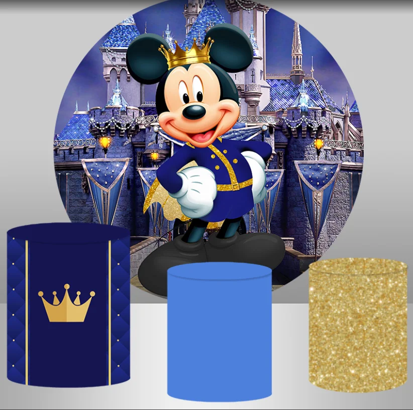Royblue Mickey Mouse Party Background Decors Round Customized Backdrop Kid's Birthday Decoration Wedding Banner
Royblue Mickey Mouse Party Background Decors Round Customized Backdrop Kid's Birthday Decoration Wedding Banner