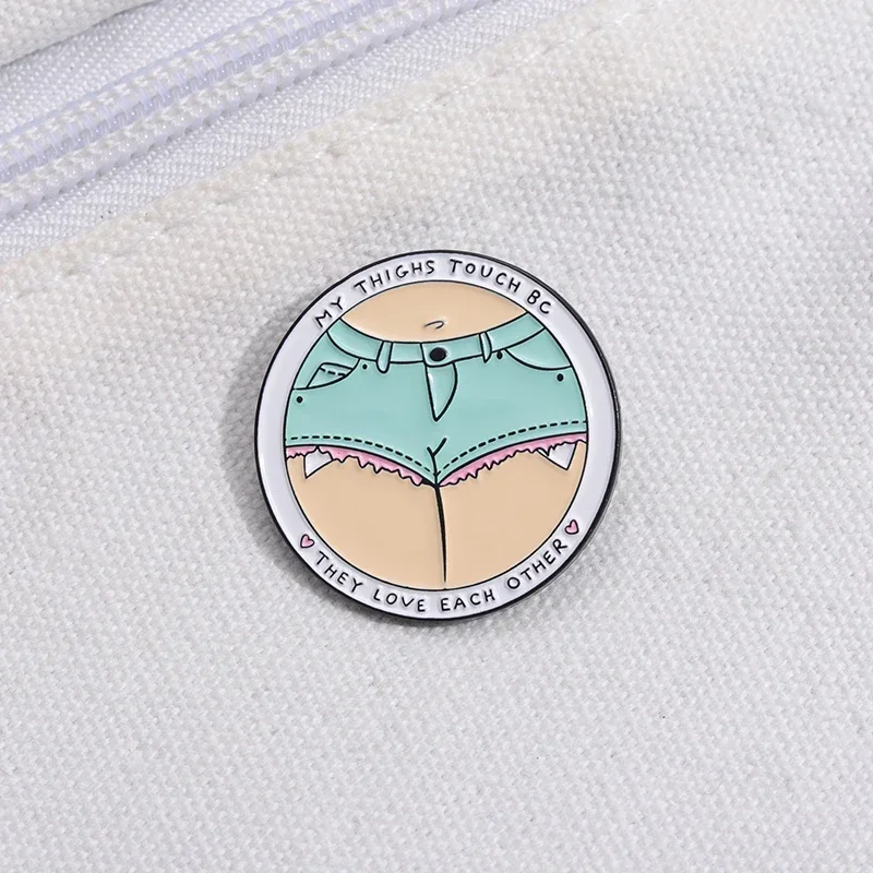 Fashion Brooch Anime My Thighs Touch Enamel Pins Custom Backpack Jewelry Gift Girl Metal Brooches Lapel Badge Accessories
Fashion Brooch Anime My Thighs Touch Enamel Pins Custom Backpack Jewelry Gift Girl Metal Brooches Lapel Badge Accessories