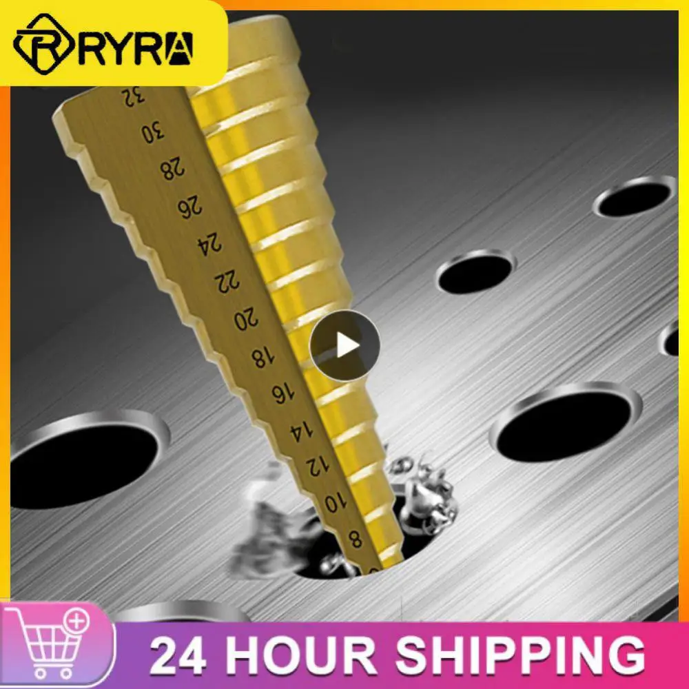 3-13/6-25mmHSS High Speed Steel Titanium Coated Step Drill Bit High Speed Steel Metal Wood Hole Cutter Cone Drilling Tool
3-13/6-25mmHSS High Speed Steel Titanium Coated Step Drill Bit High Speed Steel Metal Wood Hole Cutter Cone Drilling Tool