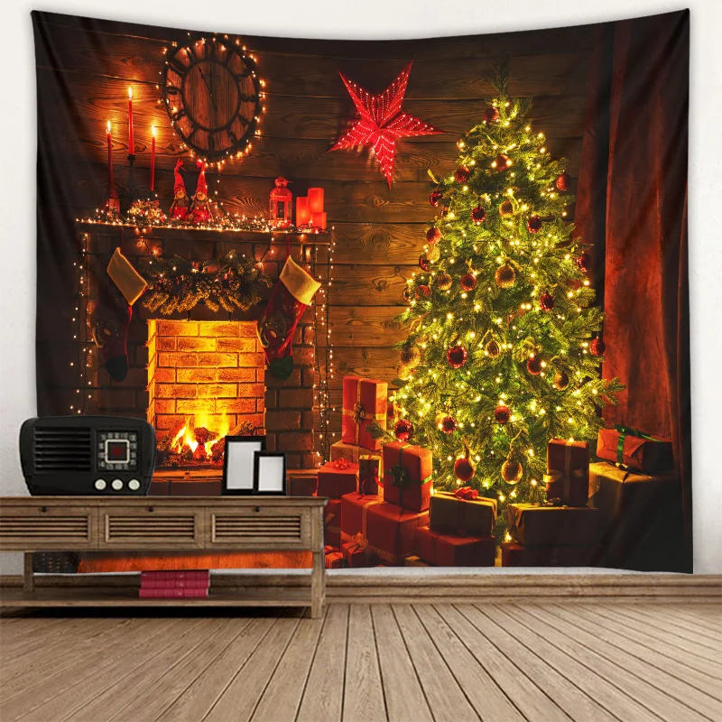 Home Decor Christmas Background Tapestry Christmas Tree Fireplace Print Tapestry Wall Hanging Background Fabric 230x180cm tapiz
Home Decor Christmas Background Tapestry Christmas Tree Fireplace Print Tapestry Wall Hanging Background Fabric 230x180cm tapiz