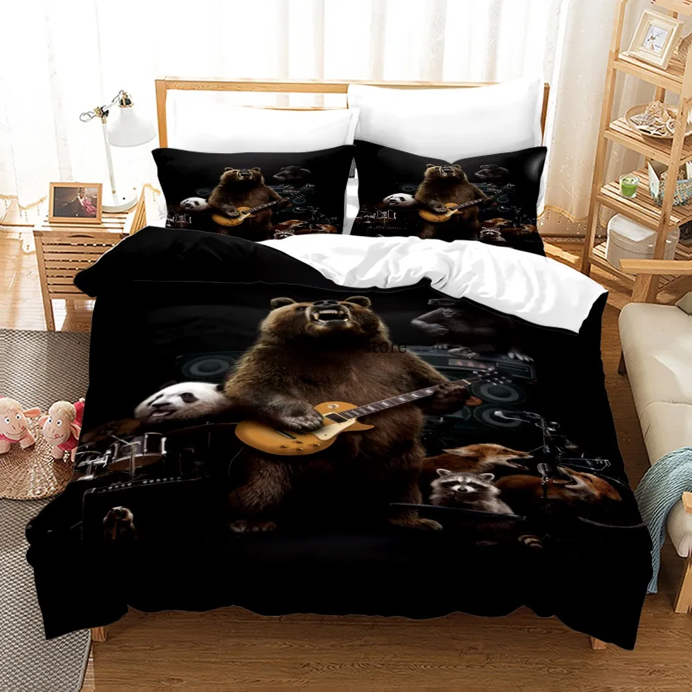 Funny Animal Printed 2/3pcs Brown Bear Bedding Set Duvet Cover For Adult Child Bedclothes And Pillowcases Bed Sets NO Sheet
Funny Animal Printed 2/3pcs Brown Bear Bedding Set Duvet Cover For Adult Child Bedclothes And Pillowcases Bed Sets NO Sheet