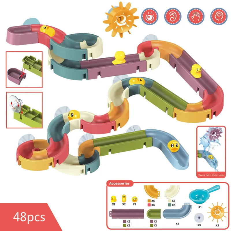 Baby Bath Toys DIY Marble Race Run Assembling Track Bathroom Bathtub Kids Play Water Spray Toy Set Stacking Cups For Children
Baby Bath Toys DIY Marble Race Run Assembling Track Bathroom Bathtub Kids Play Water Spray Toy Set Stacking Cups For Children