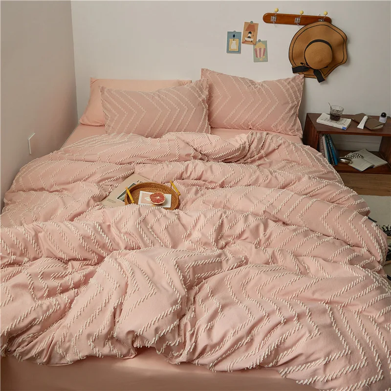 For Household Bedding Sets Skin Friendly Sanding Fabric Duvet Cover Sets Single Double King Size Pillowcase Clipping Flat Sheets
For Household Bedding Sets Skin Friendly Sanding Fabric Duvet Cover Sets Single Double King Size Pillowcase Clipping Flat Sheets