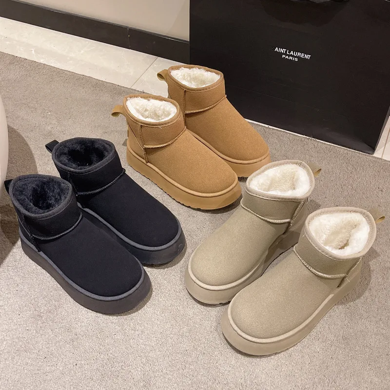 Thick Bottom 4.0cm Snow Boots Women's 2023 Autumn/winter New Vintage Round Head Short Tube Plush Thickened Cotton Boots
Thick Bottom 4.0cm Snow Boots Women's 2023 Autumn/winter New Vintage Round Head Short Tube Plush Thickened Cotton Boots