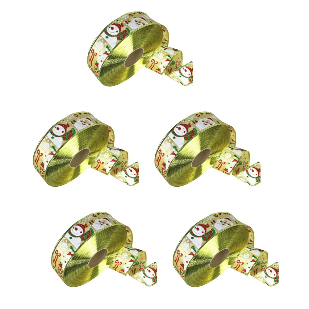 5pcs Christmas Ribbon Printed Christmas Polyester Ribbon For Handmade Design Christmas Decoration DIY Gift Packing
5pcs Christmas Ribbon Printed Christmas Polyester Ribbon For Handmade Design Christmas Decoration DIY Gift Packing