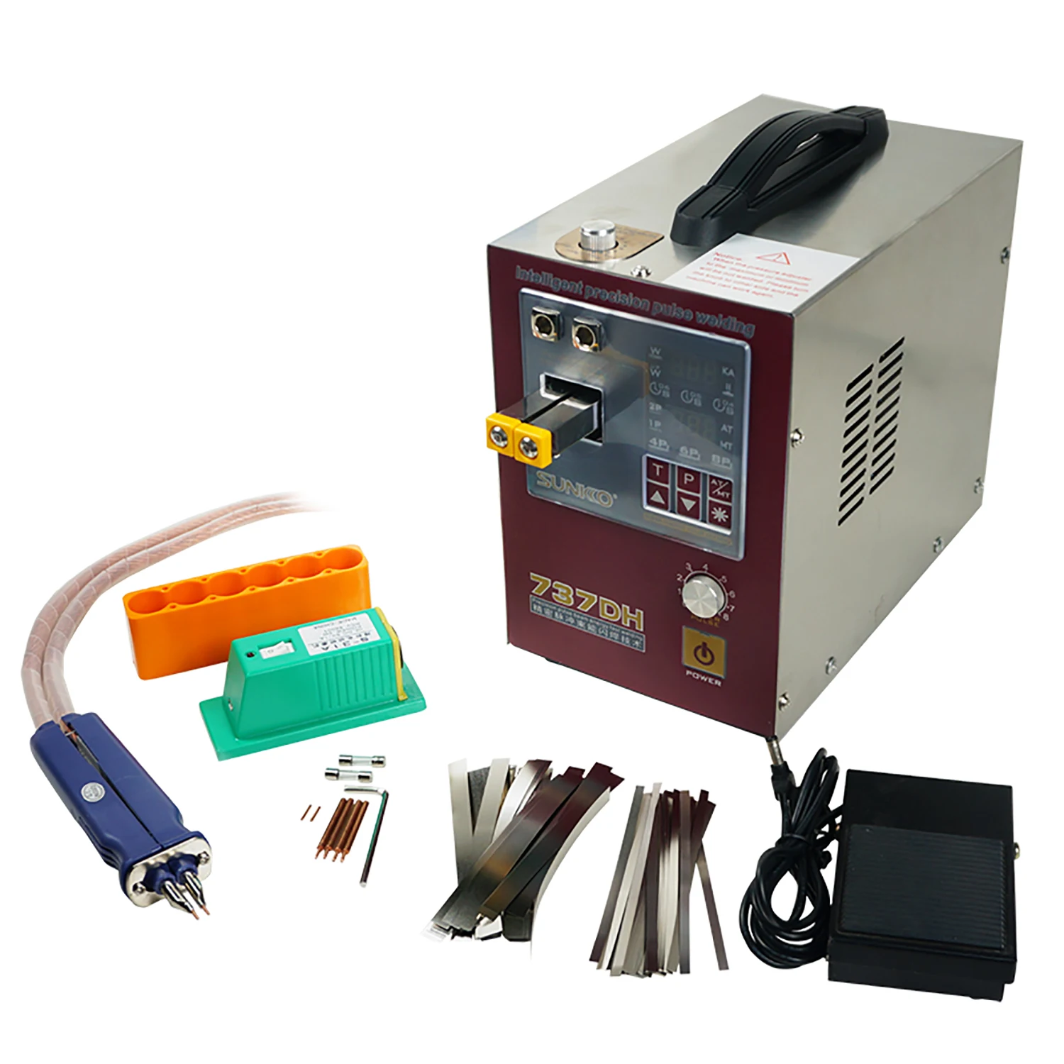 SUNKKO 737DH Spot Welding Machine Induction Delay 4.3KW High Power Automatic Pulse Spot Welding Machine For 18650Battery Welding
SUNKKO 737DH Spot Welding Machine Induction Delay 4.3KW High Power Automatic Pulse Spot Welding Machine For 18650Battery Welding