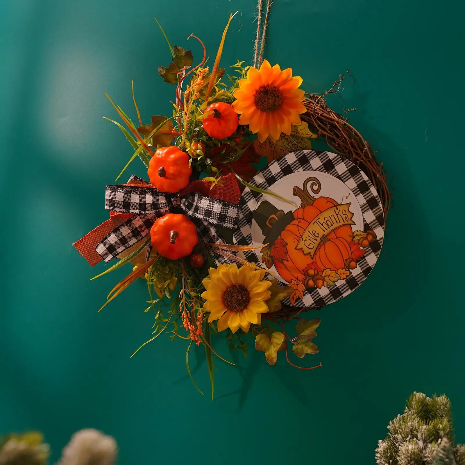 Halloween Autumn Pumpkin Wreath Doorplate Home Decoration Fall Door Holiday Ornament Garlands Haning Decor S4U5
Halloween Autumn Pumpkin Wreath Doorplate Home Decoration Fall Door Holiday Ornament Garlands Haning Decor S4U5