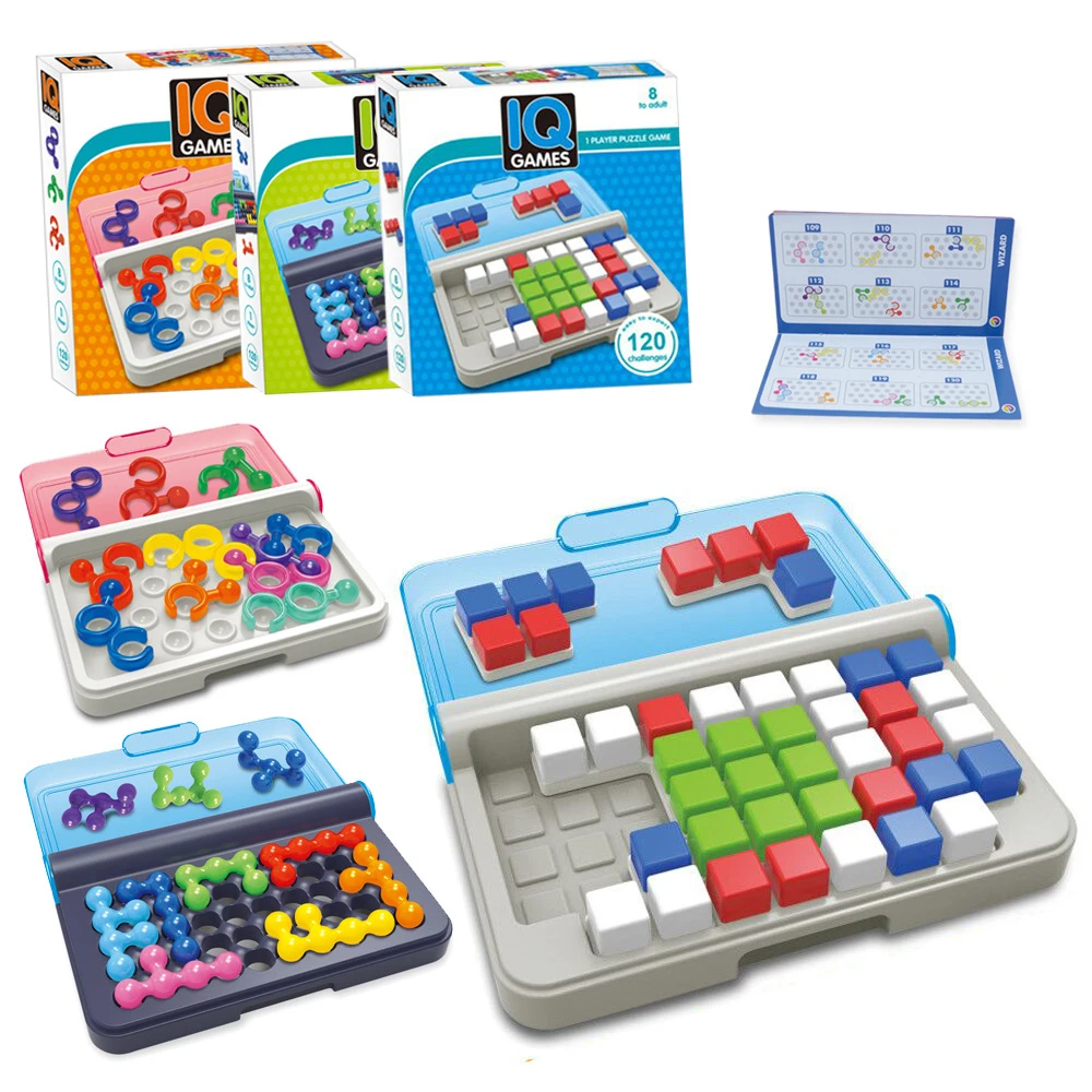 120 Challenges IQ Focus 3D Puzzle Logical thinking Building Travel Game with Portable Case featuring Educational Toys for Kids
120 Challenges IQ Focus 3D Puzzle Logical thinking Building Travel Game with Portable Case featuring Educational Toys for Kids