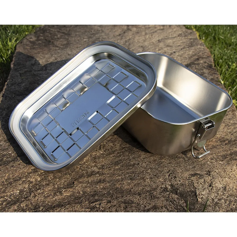 800ML Portable Stainless Steel Bento Lunch Box Food Container For Outdoor Camping Hiking Picnic Hiking Tableware
800ML Portable Stainless Steel Bento Lunch Box Food Container For Outdoor Camping Hiking Picnic Hiking Tableware