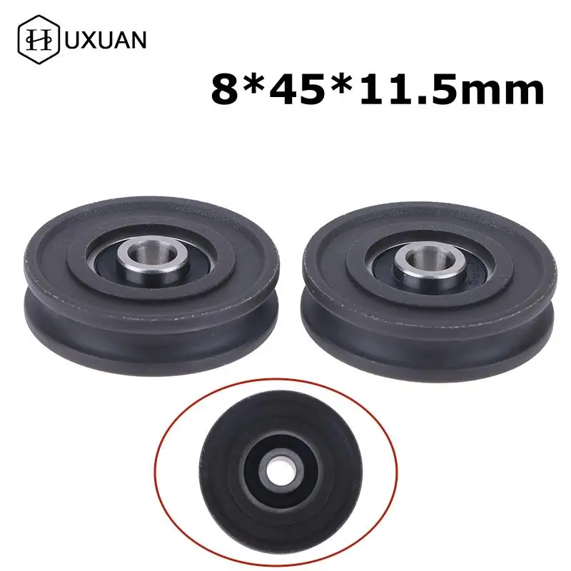 Rolling Bearing Pulley 8*45*11.5MM, U-Shaped Greenhouse Bicycle Accessories Roller Nylon Polyacetal Hanging Wheel Groove 
Rolling Bearing Pulley 8*45*11.5MM, U-Shaped Greenhouse Bicycle Accessories Roller Nylon Polyacetal Hanging Wheel Groove