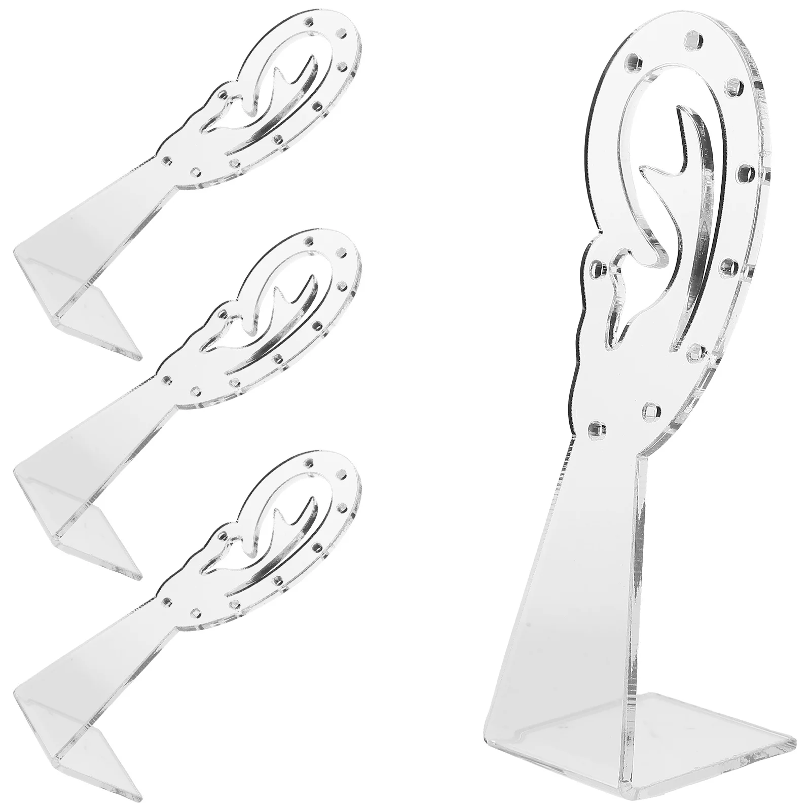 4 Pcs Earring Hanger Necklace Organizer Stand Small Holder Acrylic Jewelry Display Rack 
4 Pcs Earring Hanger Necklace Organizer Stand Small Holder Acrylic Jewelry Display Rack