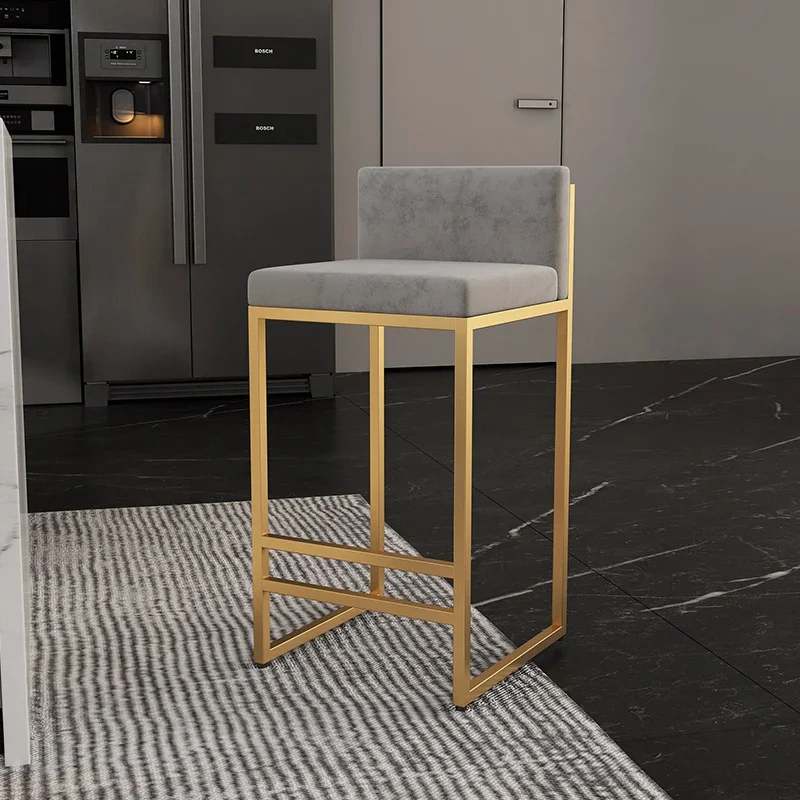 Reception Free Shipping Bar Stools Metal Velvet Luxury Counter Bar Stools Indoor Dining Barber Taburete Alto Room Decorations
Reception Free Shipping Bar Stools Metal Velvet Luxury Counter Bar Stools Indoor Dining Barber Taburete Alto Room Decorations