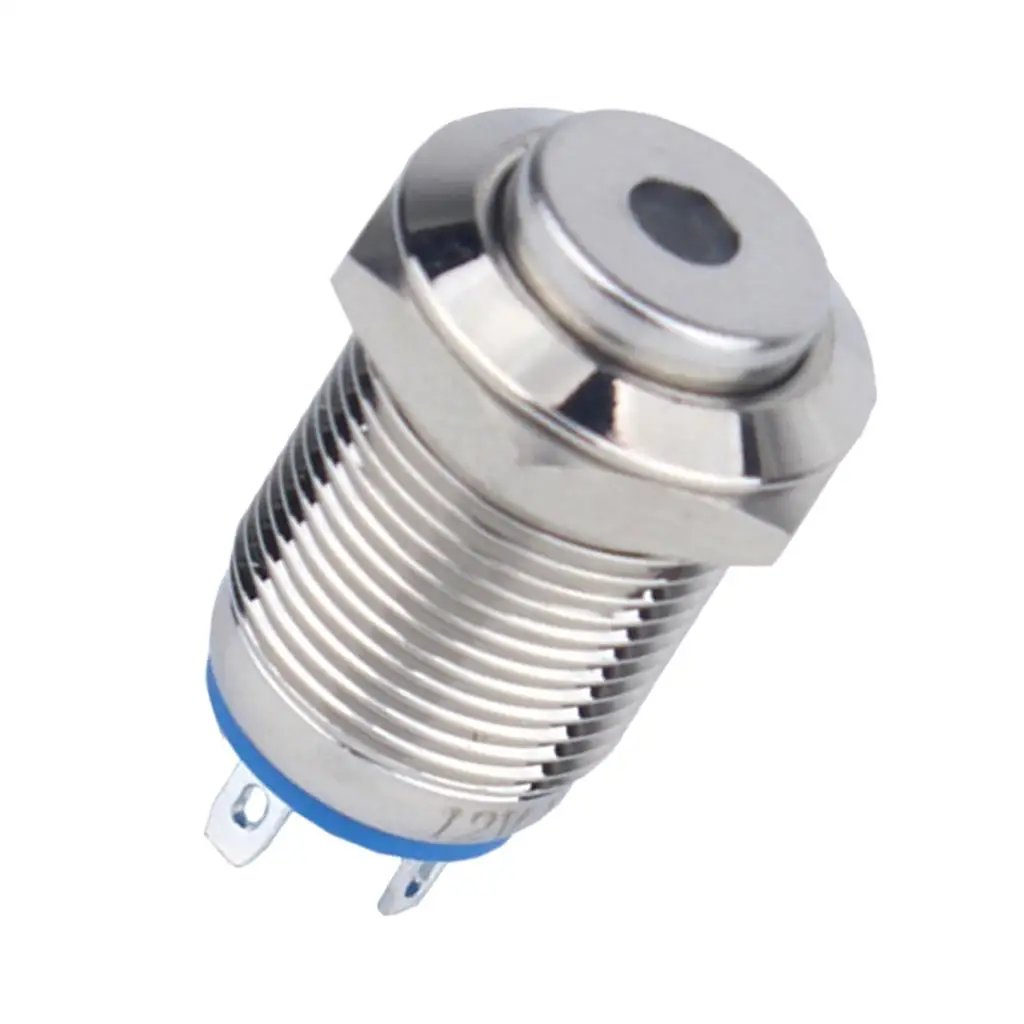 12 В 12 мм металлисветильник Водонепроницаемый светодиодный автомобильный сигнальный индикатор-синий светильник s 
12 В 12 мм металлисветильник Водонепроницаемый светодиодный автомобильный сигнальный индикатор-синий светильник s