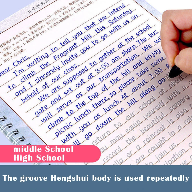 Children 3D Copybook English Italic Groove Practice Handwriting Practice Calligraphy Book English Alphabet Word Reusable Libros 
Children 3D Copybook English Italic Groove Practice Handwriting Practice Calligraphy Book English Alphabet Word Reusable Libros