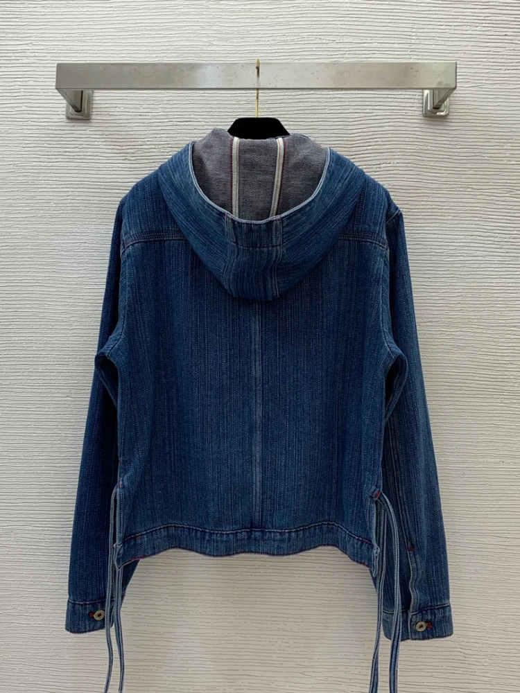 2023 Fashion Loose Blue Hooded Cardigan Cropped Jean Jackets for Women Coats Autumn Long Sleeve Casual Denim Jacket Coat Tops
2023 Fashion Loose Blue Hooded Cardigan Cropped Jean Jackets for Women Coats Autumn Long Sleeve Casual Denim Jacket Coat Tops