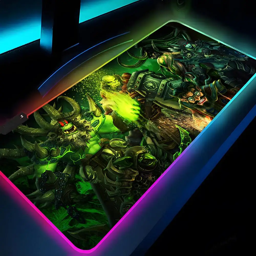 Коврик для мыши World of Warcraft Rgb Xxl игровой коврик ноутбука клавиатура с подсветкой