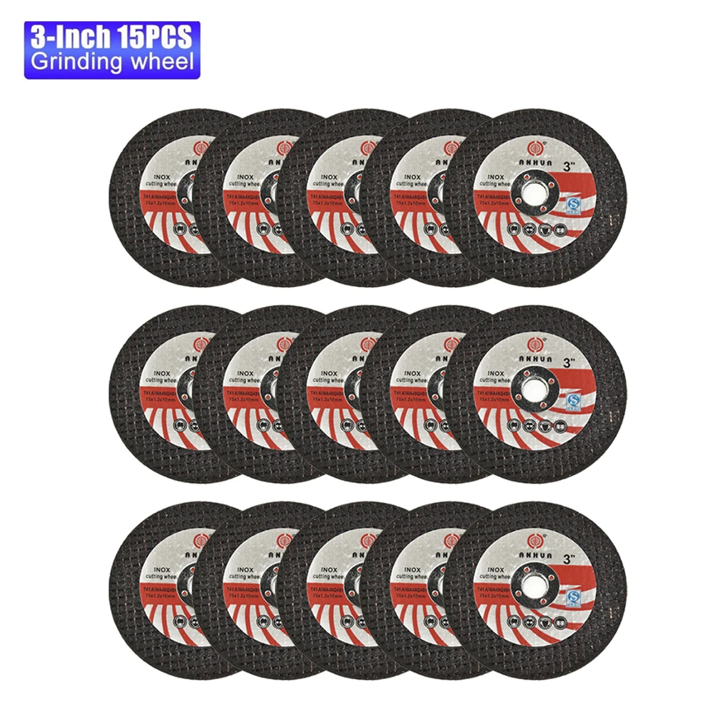 15pcs Mini Black Cutting Disc Circular Resin Grinding Wheel 75mm For Angle Grinder Composite Corundum Abrasive
15pcs Mini Black Cutting Disc Circular Resin Grinding Wheel 75mm For Angle Grinder Composite Corundum Abrasive