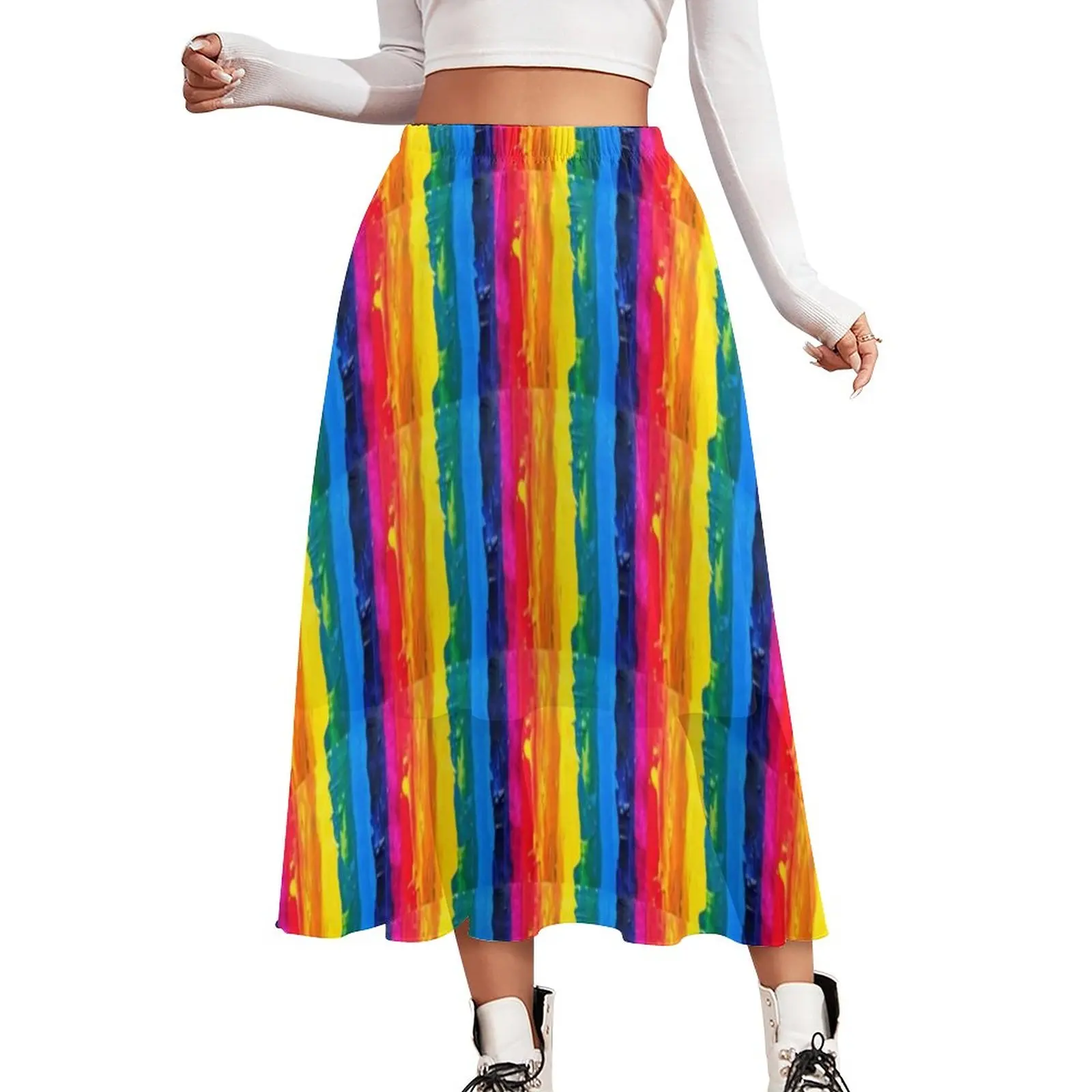 Rainbow Pride Skirt Abstract Stripes Art Vintage Boho Skirts High Waist Print Casual Skirt Summer Harajuku Clothes Big Size 3XL
Rainbow Pride Skirt Abstract Stripes Art Vintage Boho Skirts High Waist Print Casual Skirt Summer Harajuku Clothes Big Size 3XL