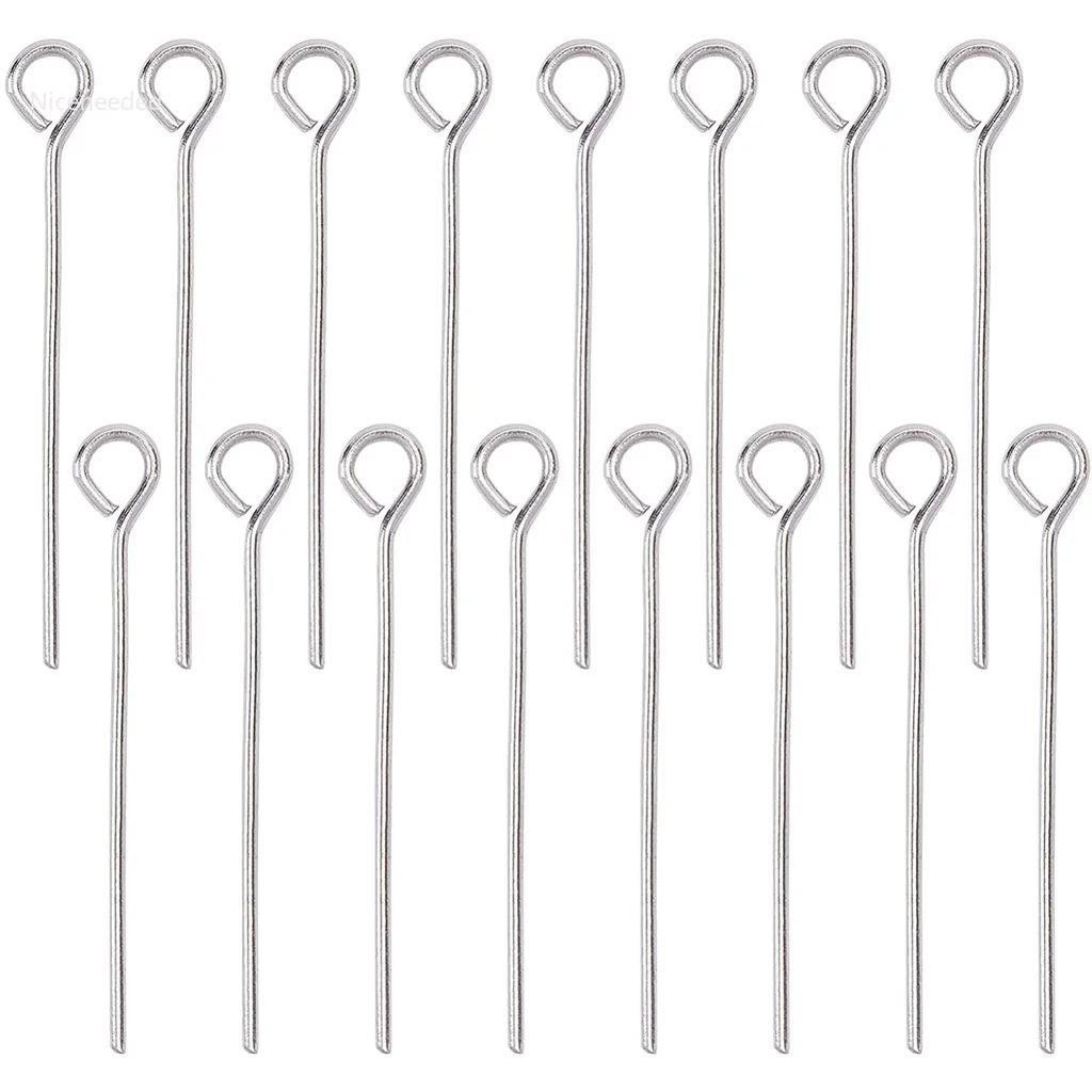 5000pcs 22 Gauge Stainless Steel Open Eye Pins 1 Inch Eye Pins for Jewelry Making
5000pcs 22 Gauge Stainless Steel Open Eye Pins 1 Inch Eye Pins for Jewelry Making