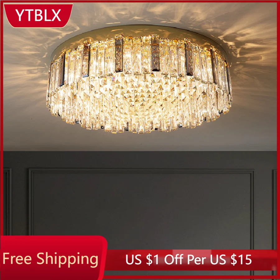 Modern Luxury Crystal Ceiling Lamp Home Bedroom Living Room Minimalist Decor Ceiling Lights Indoor Lighting Led Ceiling Fixtures
Modern Luxury Crystal Ceiling Lamp Home Bedroom Living Room Minimalist Decor Ceiling Lights Indoor Lighting Led Ceiling Fixtures