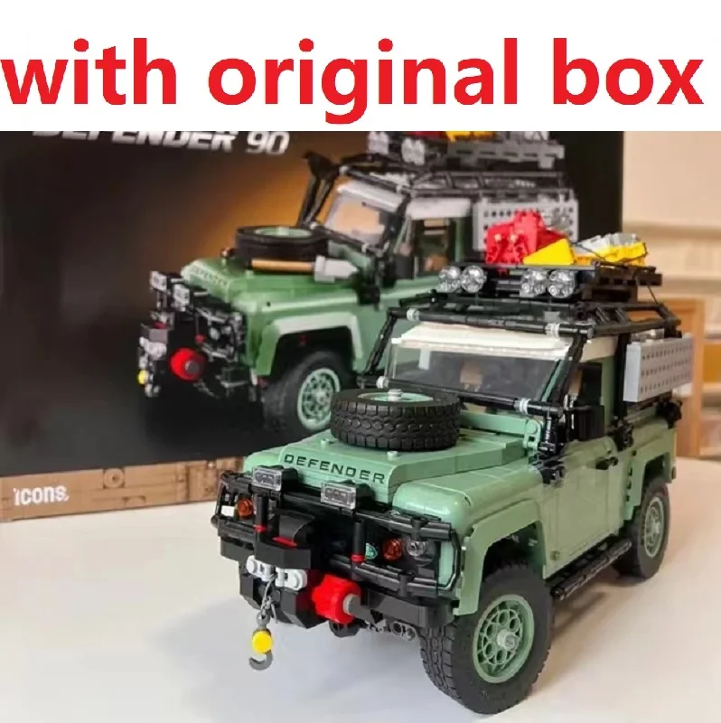original box Land Rovered Defender 90 Bricks compatible 10317 Super Off-Road Racing Car Building Blocks 2336pcs Kids Toys Gifts
original box Land Rovered Defender 90 Bricks compatible 10317 Super Off-Road Racing Car Building Blocks 2336pcs Kids Toys Gifts