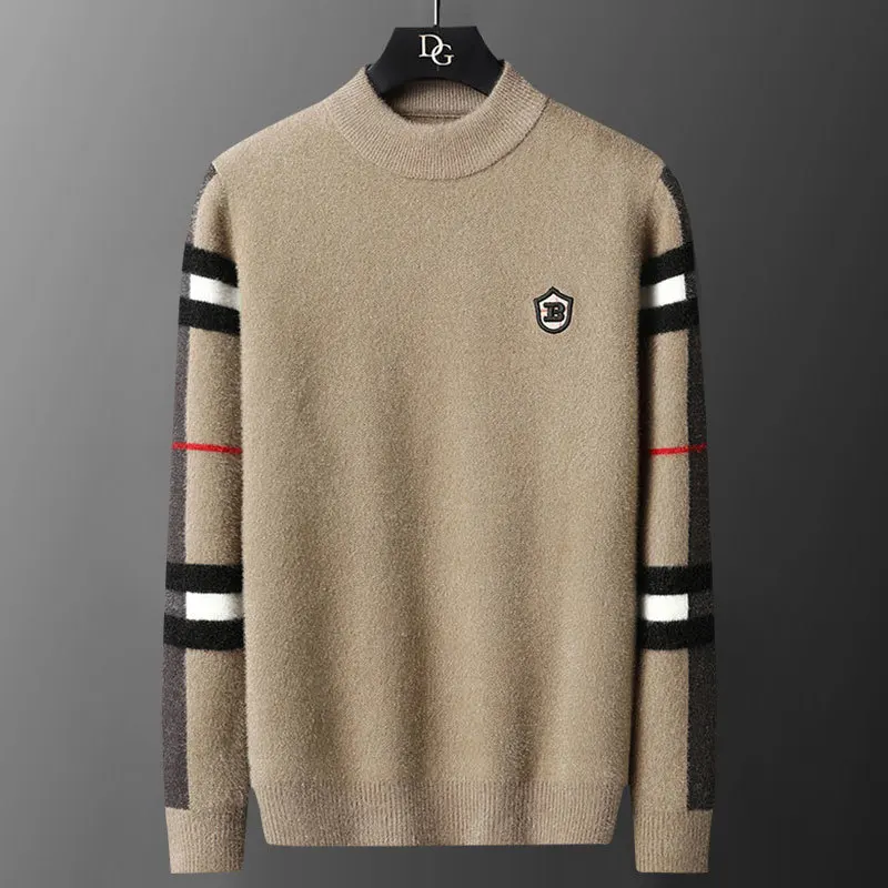 Striped Patchwork Letter Embroidery Knitted Sweater Men O-neck Long Sleeve Slim Sweater For Men Streetwear Casual Knit Clothing
Striped Patchwork Letter Embroidery Knitted Sweater Men O-neck Long Sleeve Slim Sweater For Men Streetwear Casual Knit Clothing