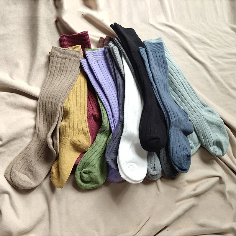 18 Colors Baby Socks Vintage Spanish Style Boys Girls Knee High Long Socks Cotton Breathable Ribbed Kids Sock
18 Colors Baby Socks Vintage Spanish Style Boys Girls Knee High Long Socks Cotton Breathable Ribbed Kids Sock