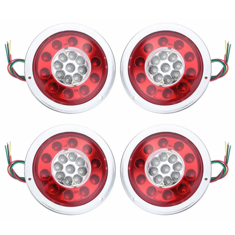 4 Pack Round 19 Led Rear Stop Light Tail Brake Turn Signal Lamp Trailer Truck Van
4 Pack Round 19 Led Rear Stop Light Tail Brake Turn Signal Lamp Trailer Truck Van