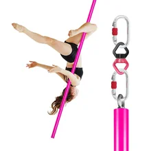 3m Aerial Flying Pole Portable Suspension Fitness Tube Hanging Rotary Silicone Steel Dancing Pole GYM Equipment for Home Bar