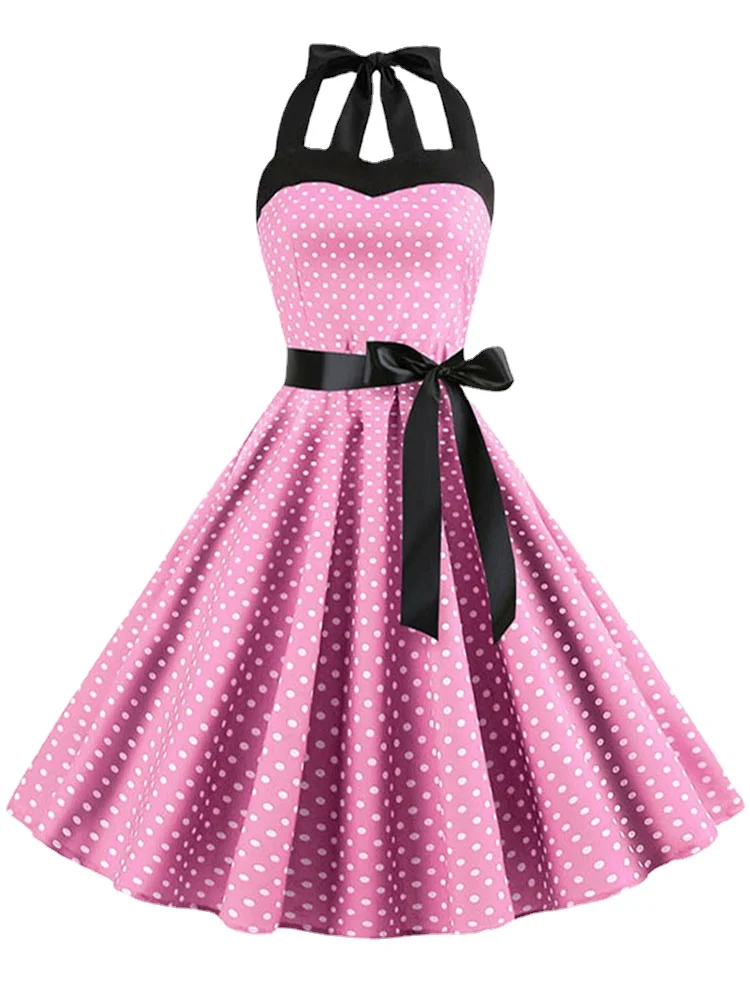 Новинка 2023, женское сексуальное платье в стиле ретро для ночного клуба, летние винтажные женские платья-Холтер, Элегантное коктейльное черн... 
Новинка 2023, женское сексуальное платье в стиле ретро для ночного клуба, летние винтажные женские платья-Холтер, Элегантное коктейльное черн...