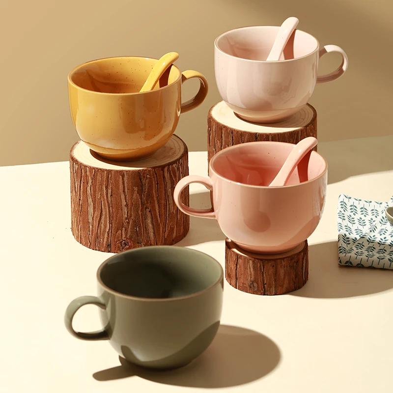 Oatmeal Cup Large-Capacity Breakfast Mug With Handle Household Mugs Milk Ceramic Cereal Female Drinking Cups Home Kitchenware
Oatmeal Cup Large-Capacity Breakfast Mug With Handle Household Mugs Milk Ceramic Cereal Female Drinking Cups Home Kitchenware