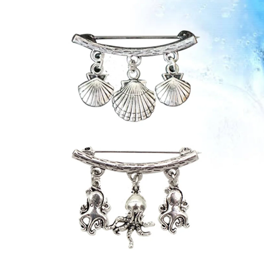 2pcs Novel Fashion Sweater Clips Octopus Brooches Collar Connector Buckles Alloy Shawl Connection Buckles for Ladies
2pcs Novel Fashion Sweater Clips Octopus Brooches Collar Connector Buckles Alloy Shawl Connection Buckles for Ladies