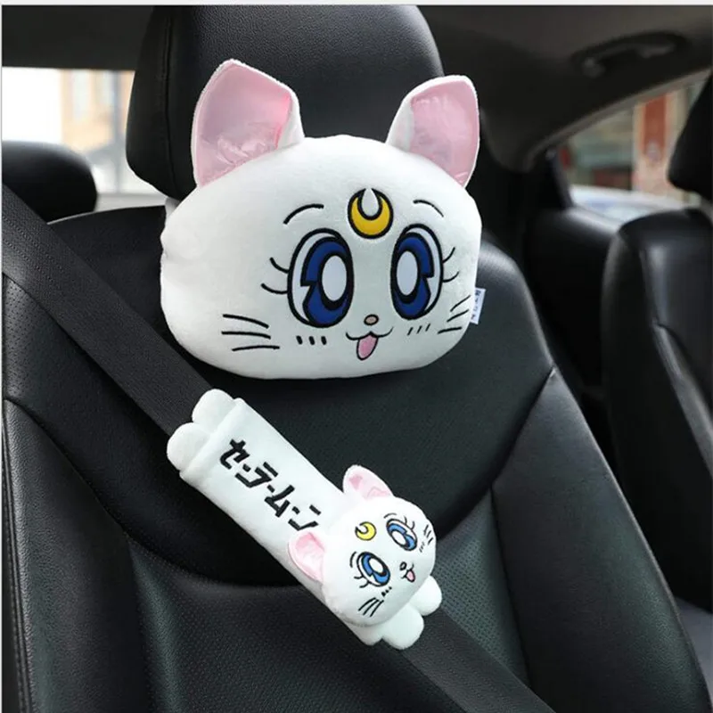 New Arrival Cartoon Cute Headrest Plush Luna Cat Head Car Lumbar Support Pillow Creative Car Neck Pillow Decorations
New Arrival Cartoon Cute Headrest Plush Luna Cat Head Car Lumbar Support Pillow Creative Car Neck Pillow Decorations