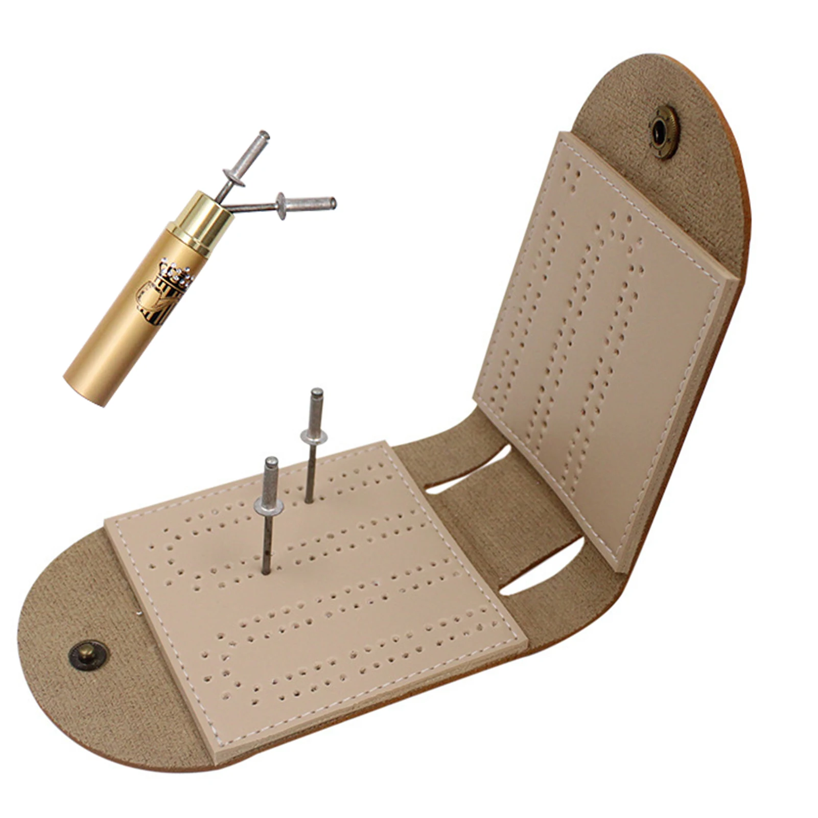 Кожаная настольная игра Cribbage, набор настольных игр, складная доска Cribbage с металлическими колышками, портативная настольная игра для дома и ...
Кожаная настольная игра Cribbage, набор настольных игр, складная доска Cribbage с металлическими колышками, портативная настольная игра для дома и ...