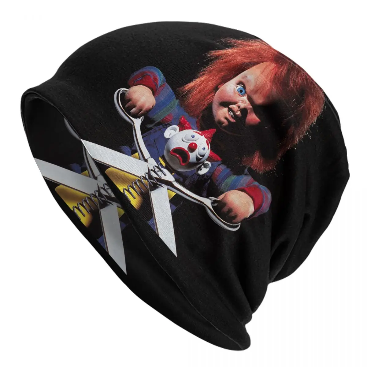 Child's Play Chucky Bonnet Hats Knit Hat Hip Hop Ski Horror Movie Gothic Skullies Beanies Hats Men's Women's Warm Head Wrap Cap
Child's Play Chucky Bonnet Hats Knit Hat Hip Hop Ski Horror Movie Gothic Skullies Beanies Hats Men's Women's Warm Head Wrap Cap