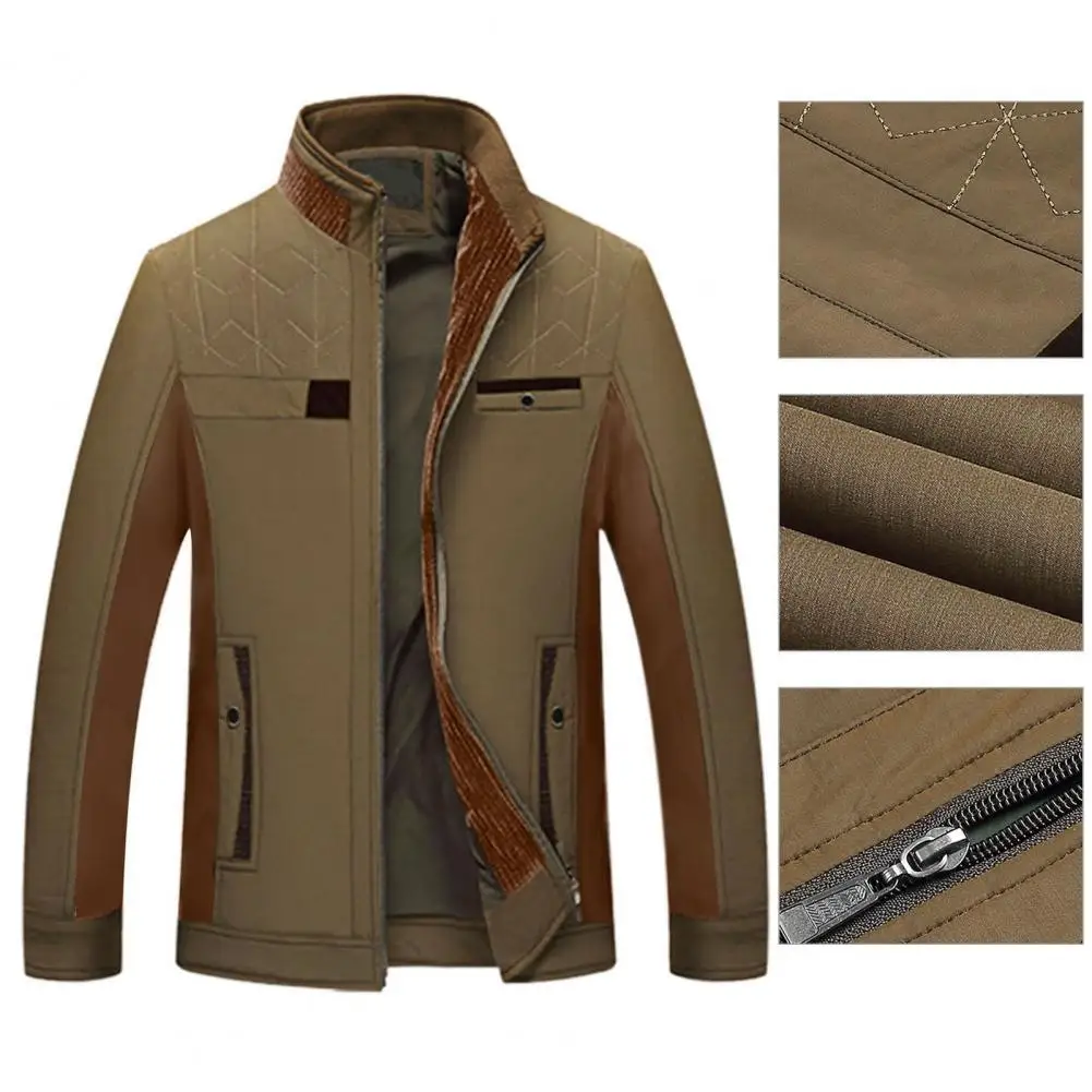 Excellent Male Coat Long Sleeve Slim Fit 2 Colors Optional Season Transition Middle-aged Men Jacket
Excellent Male Coat Long Sleeve Slim Fit 2 Colors Optional Season Transition Middle-aged Men Jacket